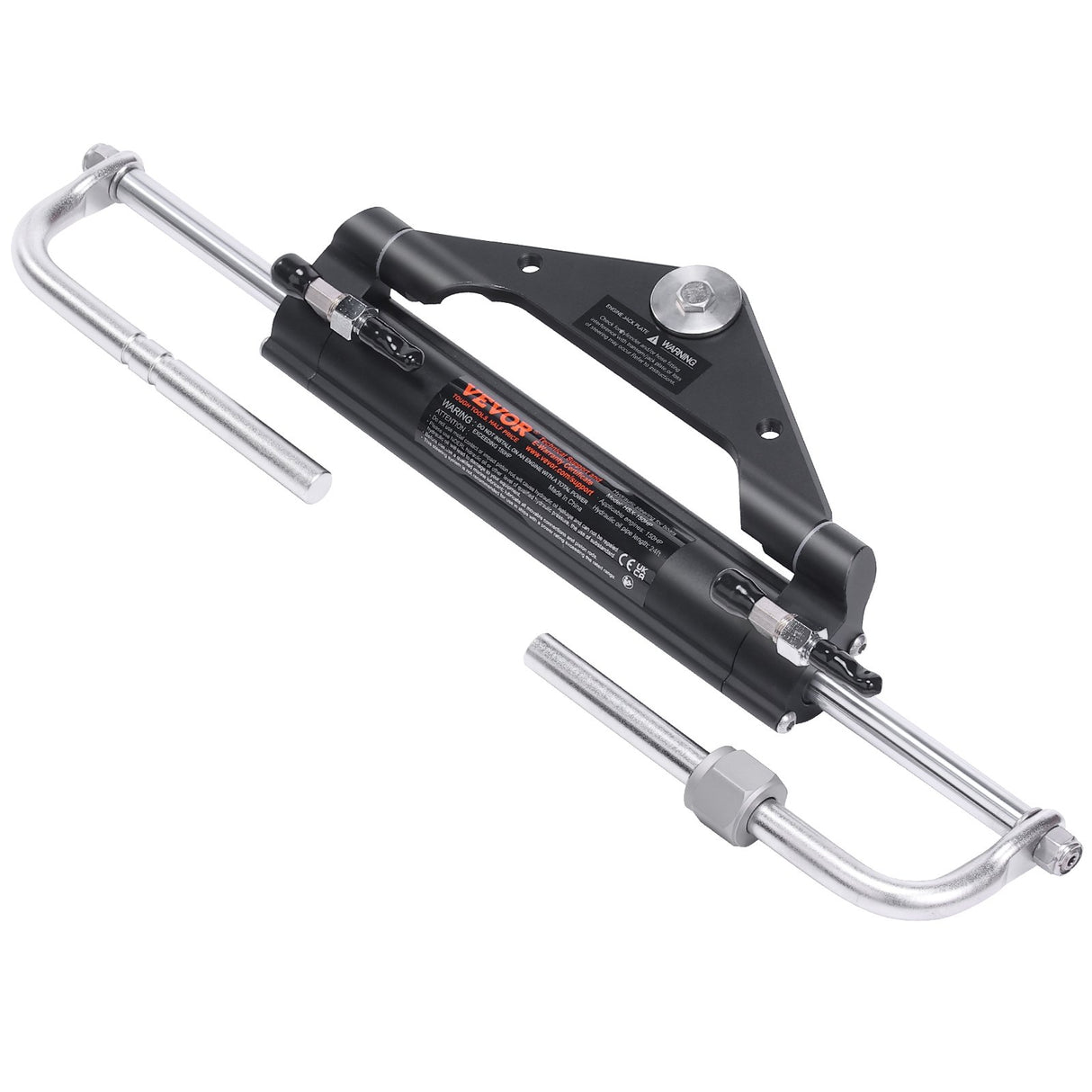 VEVOR Hydraulic Outboard Steering Kit, 150HP, Marine Boat Hydraulic Steering System, with Helm Pump Two-Way Lock Cylinder and 24 Feet Hydraulic Steering Hose, for Single Station Single-Engine Boats