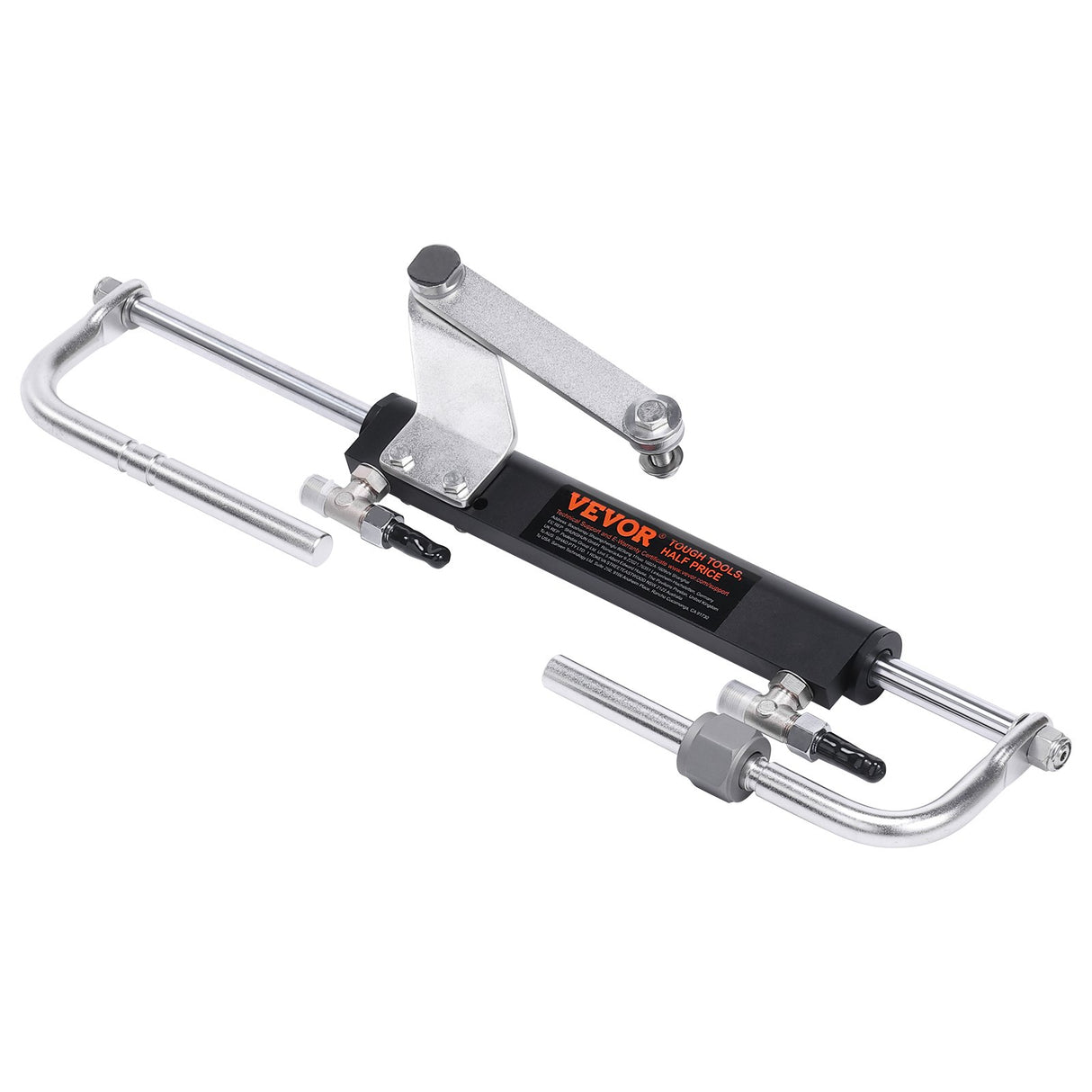 VEVOR Hydraulic Outboard Steering Kit, 90HP, Marine Boat Hydraulic Steering System, with Helm Pump Two-Way Lock Cylinder and 24 Feet Hydraulic