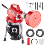 VEVOR Drain Cleaner Machine 120FT x 5/8In 370W Sectional Snake Auger Manual Feed - Extra Image