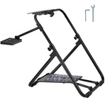 VEVOR Foldable Racing Steering Wheel Stand, Height Adjustable Universal Base Compatible with Logitech & Thrustmaster Racing Wheel and Pedal, Heavy-