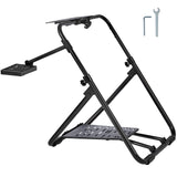 VEVOR Foldable Racing Steering Wheel Stand, Height Adjustable Universal Base Compatible with Logitech & Thrustmaster Racing Wheel and Pedal, Heavy-