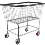 VEVOR Wire Laundry Cart Wire Laundry Basket 4.5 Bushel Heavy Duty w/ 5'' Wheels