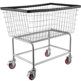 VEVOR Wire Laundry Cart Wire Laundry Basket 4.5 Bushel Heavy Duty w/ 5'' Wheels