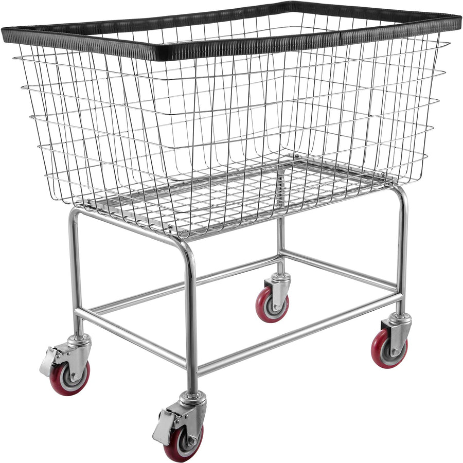 VEVOR Wire Laundry Cart Wire Laundry Basket 4.5 Bushel Heavy Duty w/ 5'' Wheels, image 9