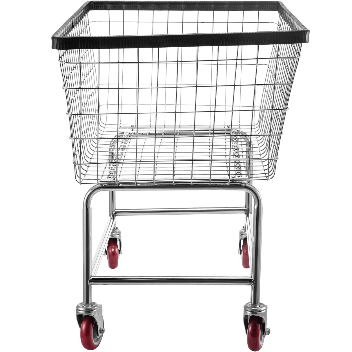 VEVOR Wire Laundry Cart Wire Laundry Basket 4.5 Bushel Heavy Duty w/ 5'' Wheels