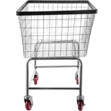 VEVOR Wire Laundry Cart Wire Laundry Basket 4.5 Bushel Heavy Duty w/ 5'' Wheels - Extra Image