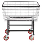 VEVOR Wire Laundry Cart Wire Laundry Basket 2.8 Bushel Heavy Duty w/ 4'' Wheels - Extra Image