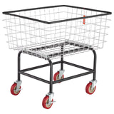 VEVOR Wire Laundry Cart Wire Laundry Basket 2.8 Bushel Heavy Duty w/ 4'' Wheels - Extra Image