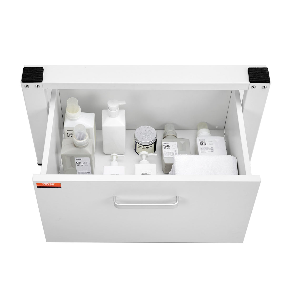 VEVOR Laundry Pedestal 686mmmW x 366mmH, Washer And Dryer Base Stand Platform Universal Fit 299kg Capacity, Heavy Duty Multi-Functional Base for Washing Machine with Drawer & Rich Accessories