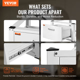 VEVOR Laundry Pedestal 686mmmW x 366mmH, Washer And Dryer Base Stand Platform Universal Fit 299kg Capacity, Heavy Duty Multi-Functional Base for Washing Machine with Drawer & Rich Accessories