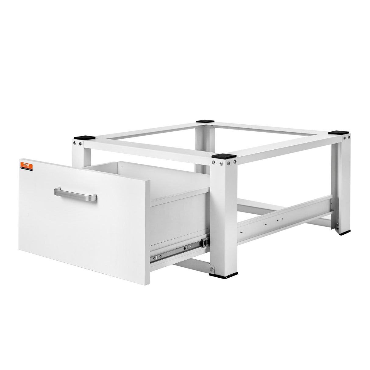 VEVOR Laundry Pedestal 686mmmW x 366mmH, Washer And Dryer Base Stand Platform Universal Fit 299kg Capacity, Heavy Duty Multi-Functional Base for Washing Machine with Drawer & Rich Accessories