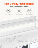 Washer Dryer Countertop with Shelf 54"x27" Wooden Washer Dryer Cover White