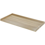 Washer Dryer Countertop, 54" x 27" Wooden Washer and Dryer Countertop, Water-Resistant Laundry Machine Topper Cover with Anti-Slip Pads, for Laundry Room Organization and Storage, Oak