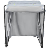 VEVOR Basket Truck, 8 Bushel Steel Canvas Laundry Basket, 3" Diameter Wheels Truck Cap Basket Canvas Laundry Cart Usually Used to Transport Clothes, Store Sundries Suitable for Hotel, Home, Hospital