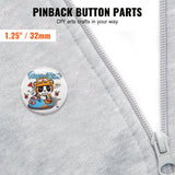 VEVOR 1.25" 32mm Button Badge Parts Supplies for Button Maker Machine 500 Sets