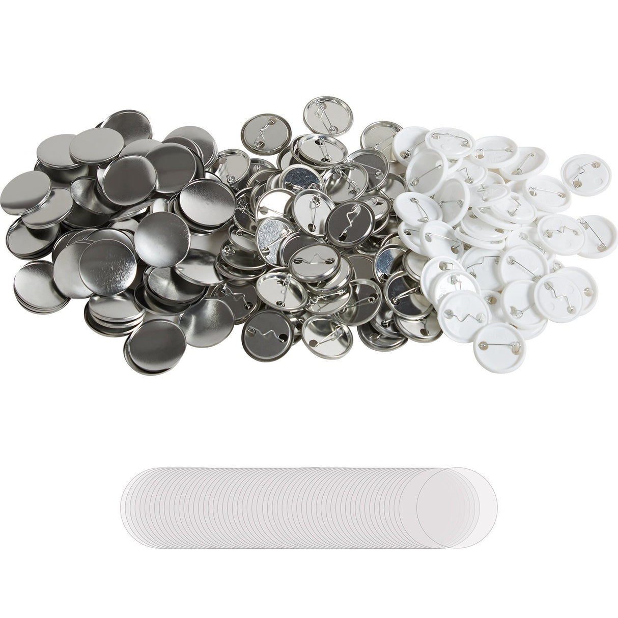 VEVOR 1.25" 32mm Button Badge Parts Supplies for Button Maker Machine 500 Sets