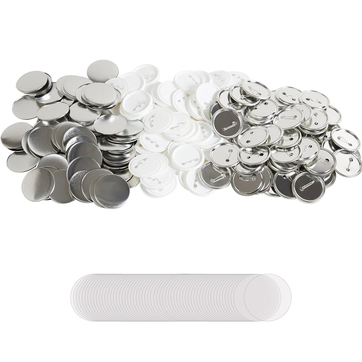 VEVOR 2.25" 58mm Button Badge Parts Supplies for Button Maker Machine 500 Sets