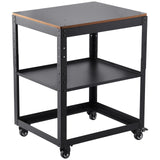 VEVOR Planer Stand, 100 lbs / 45 kg heavy loads, Three-Gear Height Adjustable Thickness Planer Table,with 4 Stable Casters & Storage Space, for most planers, saws, bench-top machines, power tools - Low Angle