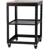VEVOR Planer Stand, 100 lbs / 45 kg heavy loads, Three-Gear Height Adjustable Thickness Planer Table,with 4 Stable Casters & Storage Space, for most