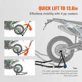 VEVOR Motorcycle Bike Stand Rear 850 LBS Forklift Spoolift Paddock Swingarm Lift - 45-Degree Angle