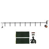 VEVOR Pool Cover Reel, Aluminum Solar Cover Reel 14 ft, Inground Swimming Pool Cover Reel Set with Rubber Wheels and Sandbags, Fits for 3-14 ft Width Swimming Pools - Extra Image