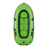VEVOR Inflatable Boat, 4-Person Inflatable Fishing Boat, Strong PVC Portable Boat Raft Kayak, 1158mm Aluminum Oars, High-Output Pump, Fishing Rod