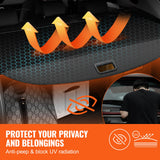 VEVOR Retractable Cargo Cover for GMC Terrain + Chevrolet Equinox 2018-2024 - Side View