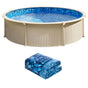 21-ft Round Above Ground Pool Liner, Unibead Pool Liners, Standard Gauge, 52inch Wall Height, Designed for Steel Sided Above-Ground Swimming Pools