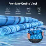 21-ft Round Above Ground Pool Liner, Unibead Pool Liners, Standard Gauge, 52inch Wall Height, Designed for Steel Sided Above-Ground Swimming Pools