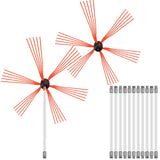 VEVOR Chimney Sweep Kit 39FT Chimney Cleaning Kit Nylon Sooteater Chimney Cleaning Kit Flexible Brush Head Chimney Sweeping Kit Easy Connecting Chimney Brush With 12 White Rods - Extra Image