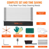 VEVOR 12 m Chimney Sweep Kit, w/ 12 Reinforced Nylon Flexible Rods, Ergonomic Chimney Cleaning Brush, 360-Degree Brush Chimney Cleaner, Rich