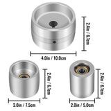 VEVOR Belt Grinder 2" x 72" Wheel Set, Belt Knife Grinder Wheel Set, Aluminum Belt Grinder Wheel Crowned for Knife Grinder with 4" Drive Wheel (0.94"
