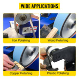 VEVOR Belt Knife Grinder 2"x72" Wheel Set 5" Drive 5/8" Bore 4" Track 2" Idler