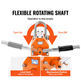 VEVOR Magnetic Lifter, 400 kg/880 lbs Pulling Capacity, 2.5 Safety Factor, Neodymium & Steel, Lifting Magnet with Release, Permanent Lift Magnets, Heavy Duty Magnet for Hoist, Shop Crane, Block, Board - 45-Degree Angle