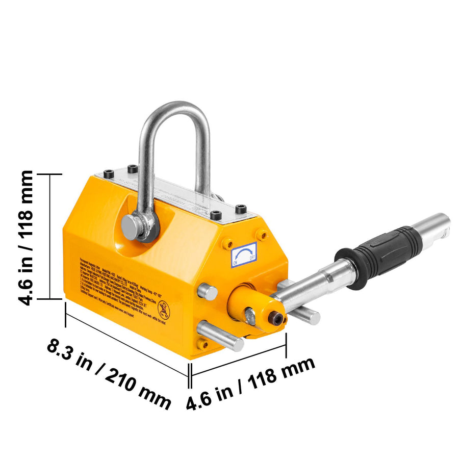 Magnetic Lifter, 600 kg Pulling Capacity, 2.5 Safety Factor, Neodymium & Steel, Lifting Magnet with Release,, image 8