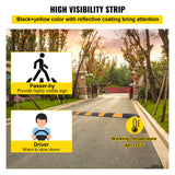 VEVOR Rubber Speed Bump, 1 Pack 2 Channel Speed Bump Hump, 72\