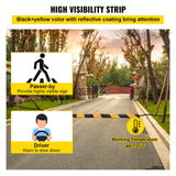 VEVOR Rubber Speed Bump, 2 Pack 2 Channel Speed Bump Hump, 42" Long Modular Speed Bump Rated 22000 LBS Load Capacity, 40.2 x 11.8 x 2.4 inch Garage