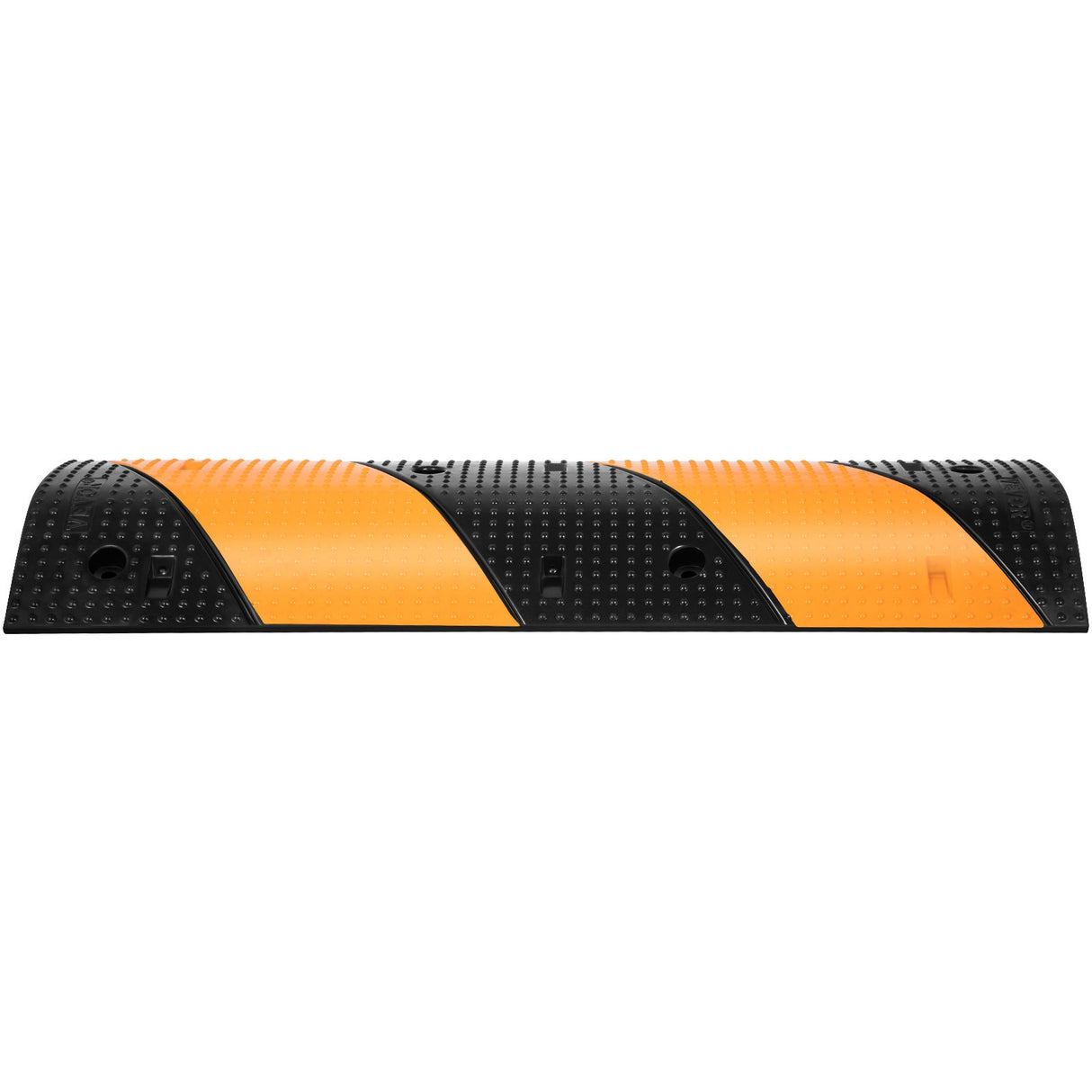 VEVOR Rubber Speed Bump, 2 Pack 2 Channel Speed Bump Hump, 42\" Long Modular Speed Bump Rated 22000 LBS Load Capacity, 40.2 x 11.8 x 2.4 inch Garage Speed Bump for Asphalt Concrete Gravel Driveway