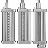 VEVOR 3Pcs Pasta Attachment for KitchenAid Stand Mixer Pasta Roller Cutter Set - Extra Image