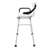 VEVOR Sliding Tub Transfer Bench Shower Chair & Cut-Out Seat Reversible Backrest - Extra Image