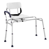 VEVOR Sliding Tub Transfer Bench Shower Chair & Cut-Out Seat Reversible Backrest - Extra Image