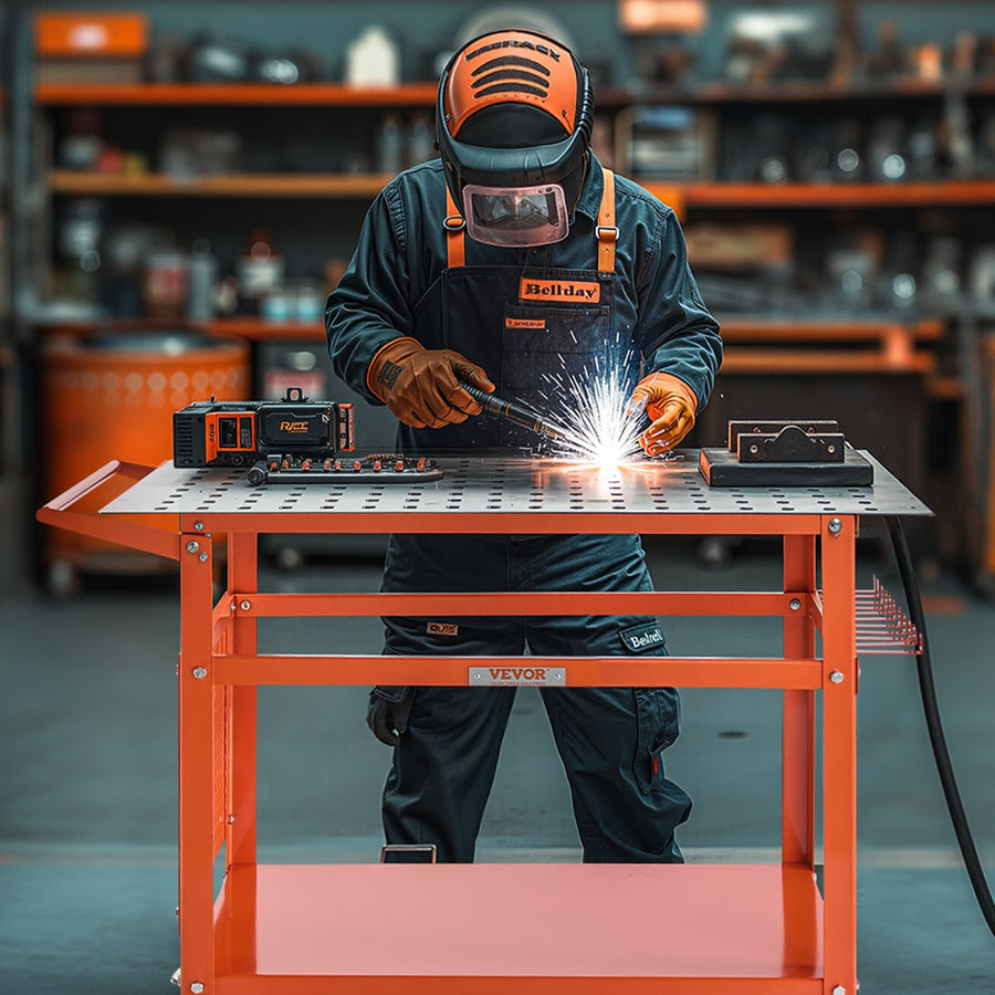 VEVOR Welding Table 40"x24" Welding Workbench with 800LBS Static Weight Capacity, image 8