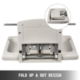 VEVOR Horizontal Baby Changing Table Wall-mounted Baby Diaper Changing Station Vertical Fold Down Baby Changing Table - 45-Degree Angle