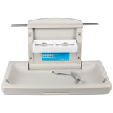 VEVOR Horizontal Baby Changing Table Wall-mounted Baby Diaper Changing Station Vertical Fold Down Baby Changing Table