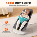 VEVOR Baby Bouncer Folding Bouncer Seat Chair for Babies with 2 Reclining Angles - 45-Degree Angle