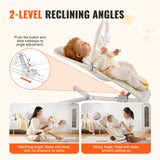 VEVOR Baby Bouncer Folding Bouncer Seat Chair for Babies 0-9 Months with Toy Bar - Side View