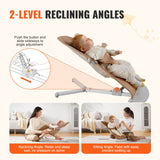 VEVOR Baby Bouncer Folding Bouncer Seat Chair for Babies with 2 Reclining Angles - Side View
