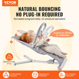 VEVOR Baby Bouncer Folding Bouncer Seat Chair for Babies 0-9 Months with Toy Bar - Front View
