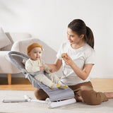 VEVOR Baby Bouncer Folding Bouncer Seat Chair for Babies 0-9 Months with Toy Bar - Low Angle