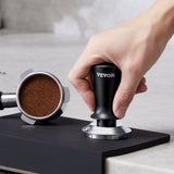 VEVOR 51mm/53mm/58mm Espresso Tamper Stainless Steel Coffee Tamper with Spring - Low Angle
